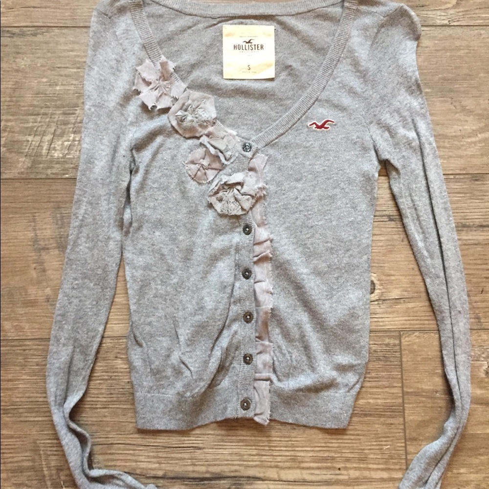 Grey Hollister cardigan